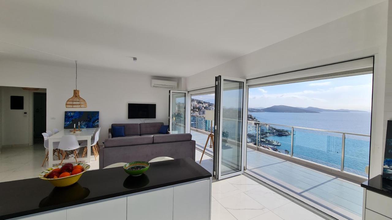 Rocknest Sea View Penthouse Leilighet Sarandë Eksteriør bilde