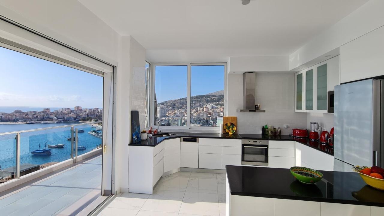 Rocknest Sea View Penthouse Leilighet Sarandë Eksteriør bilde