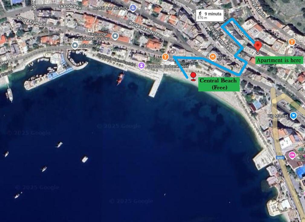 Rocknest Sea View Penthouse Leilighet Sarandë Eksteriør bilde